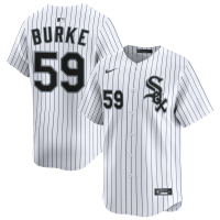 Men's Chicago White Sox Sean Burke #59 White Home Limited Jersey