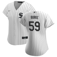 Women's Chicago White Sox Sean Burke #59 White Home Replica Jersey