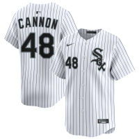 Men's Chicago White Sox Jonathan Cannon #48 White Home Limited Jersey