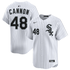 Men's Chicago White Sox Jonathan Cannon #48 White Home Limited Jersey