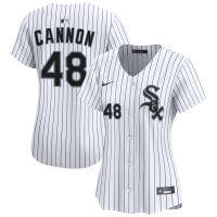 Women's Chicago White Sox Jonathan Cannon #48 White Home Limited Jersey
