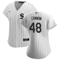 Women's Chicago White Sox Jonathan Cannon #48 White Home Replica Jersey
