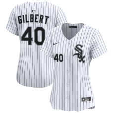 Women's Chicago White Sox Tyler Gilbert #40 White Home Limited Jersey
