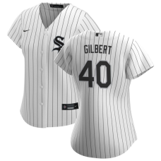 Women's Chicago White Sox Tyler Gilbert #40 White Home Replica Jersey
