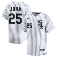 Men's Chicago White Sox Tommy John #25 White Home Limited Retired Player Jersey