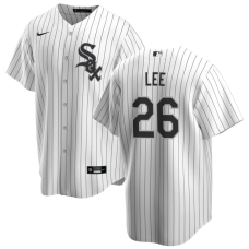 Men's Chicago White Sox Korey Lee #26 White Home Replica Jersey
