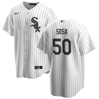 Youth Chicago White Sox Lenyn Sosa #50 White Home Replica Jersey
