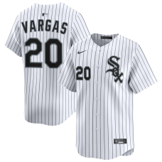 Men's Chicago White Sox Miguel Vargas #20 White Home Limited Jersey Men's Chicago White Sox Miguel Vargas #20 White Home Limited Jersey