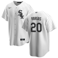 Men's Chicago White Sox Miguel Vargas #20 White Home Replica Jersey