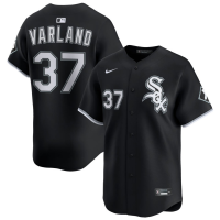 Men's Chicago White Sox Gus Varland #37 Black Alternate Limited Jersey Men's Chicago White Sox Gus Varland #37 Black Alternate Limited Jersey