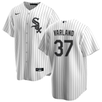 Men's Chicago White Sox Gus Varland #37 White Home Replica Jersey