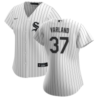 Women's Chicago White Sox Gus Varland #37 White Home Replica Jersey