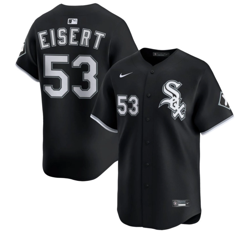 Brandon Eisert #53 Chicago White Sox Black Alternate Limited Men's
