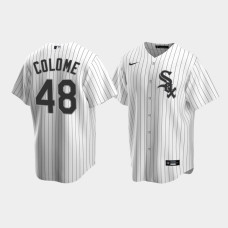 Men Chicago White Sox #48 Alex Colome White Replica Nike Home Jersey Men Chicago White Sox #48 Alex Colome White Replica Nike Home Jersey