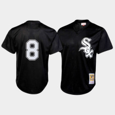 Chicago White Sox #8 Bo Jackson Cooperstown Collection Mesh Batting Practice Black Mitchell & Ness Jersey Men