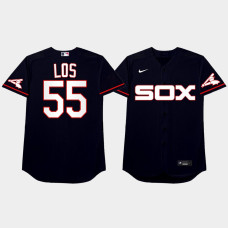 Men Chicago White Sox #55 Carlos Rodon 2021 Players Weekend Nickname Navy Jersey
