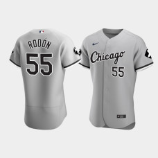 Men Chicago White Sox Carlos Rodon Gray MR Patch Player Authentic Jersey