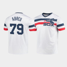 Jose Abreu Chicago White Sox White Cooperstown Collection V-Neck Jersey