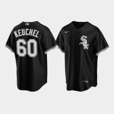 Men Chicago White Sox #60 Dallas Keuchel Black Replica Nike Alternate Jersey