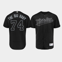 Men Chicago White Sox Authentic #74 Eloy Jimenez 2019 Players' Weekend Black The Big Baby Jersey