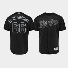 Men Chicago White Sox Authentic #66 Jose Ruiz 2019 Players' Weekend Black El De Guacara Jersey