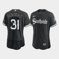 Men Chicago White Sox Liam Hendriks Black 2021 City Connect Authentic Jersey