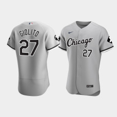 Men Chicago White Sox Lucas Giolito Gray MR Patch Player Authentic Jersey