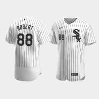 Men Chicago White Sox #88 Luis Robert White Authentic Home Jersey