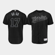 Men Chicago White Sox Authentic #17 Ryan Goins 2019 Players' Weekend Black Go Go Jersey