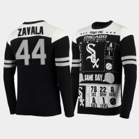 Men Chicago White Sox Seby Zavala Black 2021 Christmas Ugly Sweater