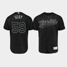 Men Chicago White Sox Authentic #59 Seby Zavala 2019 Players' Weekend Black Seby Jersey