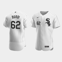 Men Chicago White Sox #62 Zack Burdi White Authentic Home Jersey