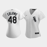 Women Chicago White Sox Alex Colome #48 White Replica Nike 2020 Home Jersey