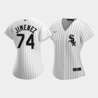 Women Chicago White Sox Eloy Jimenez #74 White Replica Nike 2020 Home Jersey