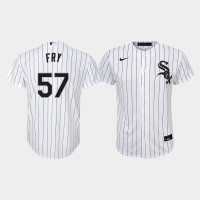 Youth Chicago White Sox Jace Fry #57 White Replica Nike Home Jersey