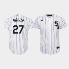 Youth Chicago White Sox Lucas Giolito #27 White Replica Nike Home Jersey